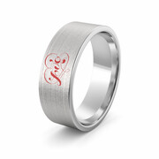 Obrączka srebrna Love - wzór Ag-386