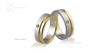 Obrączki ślubne - wzór Au-267