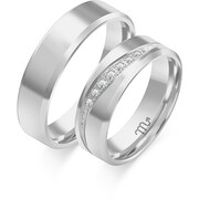Obrączki ślubne z brylantami Złoty Skorpion – C104