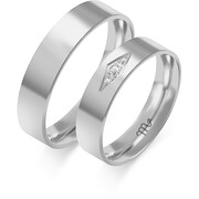 Obrączki ślubne z brylantami Złoty Skorpion – C112