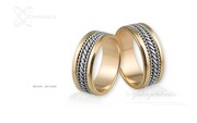 Obrączki ślubne - wzór Au-029