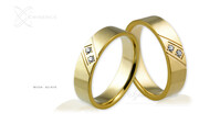 Obrączki ślubne - wzór Au-616