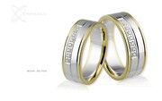 Obrączki ślubne - wzór Au-704