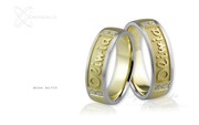 Obrączki ślubne - wzór Au-773