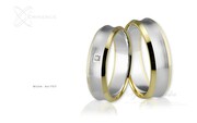 Obrączki ślubne - wzór Au-757
