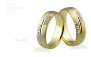 Obrączki ślubne - wzór Au-576