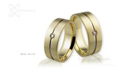 Obrączki ślubne - wzór Au-175