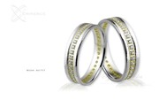Obrączki ślubne - wzór Au-717
