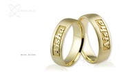 Obrączki ślubne - wzór Au-540