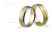 Obrączki ślubne - wzór Au-501