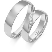 Obrączki ślubne z brylantami Złoty Skorpion – C116