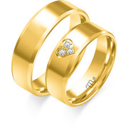 Obrączki ślubne z sercem Złoty Skorpion – C105