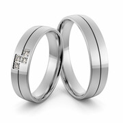 Obrączki srebrne z cyrkoniami swarovski - wzór Ag-394