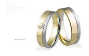 Obrączki ślubne - wzór Au-857