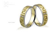 Obrączki ślubne - wzór Au-495