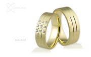 Obrączki ślubne - wzór Au-715