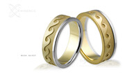 Obrączki ślubne - wzór Au-537