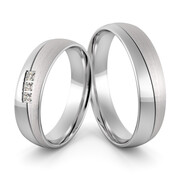 Obrączki srebrne z cyrkoniami swarovski - wzór Ag-442