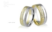 Obrączki ślubne - wzór Au-706