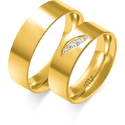 Obrączki ślubne z brylantami Złoty Skorpion – C113