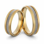 Obrączki ślubne z warkoczami - Au-1009