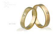 Obrączki ślubne - wzór Au-559