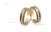 Obrączki ślubne - wzór Au-035