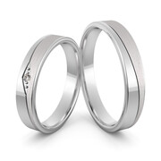 Obrączki srebrne z cyrkonią swarovski - wzór Ag-472