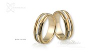 Obrączki ślubne - wzór Au-038