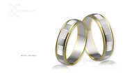 Obrączki ślubne - wzór Au-462