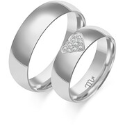 Obrączki ślubne z sercem Złoty Skorpion – C122