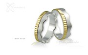 Obrączki ślubne - wzór Au-124