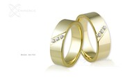 Obrączki ślubne - wzór Au-731