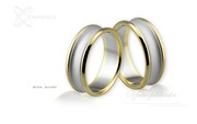 Obrączki ślubne - wzór Au-090