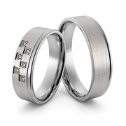 Obrączki srebrne z cyrkoniami swarovski - wzór Ag-392