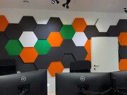 Realizacja z panelami Bitmat PU w przestrzeni biurowej