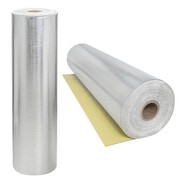 Welon szklany powlekany folią aluminiową 1m² do 450°C samoprzylepny