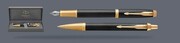 Zestaw Pióro wieczne + Długopis Parker IM Premium Royal Czarny GT + Premium Box | Stalówka F - 1931646_1931667