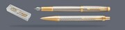Zestaw Pióro wieczne + Długopis Parker IM Premium Royal Ciepła Szarość GT | Stalówka F - 1931684_1931687