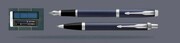 Zestaw Pióro wieczne + Długopis Parker IM Core Niebieski Mat CT + Etui Kolor | Stalówka F - 1931647_1931668