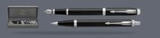 Zestaw Pióro wieczne + Długopis Parker IM Core Czarny CT + Premium Box | Stalówka M - 1931644_1931651
