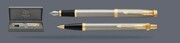 Zestaw Pióro wieczne + Długopis Parker IM Core Brushed Metal GT + Premium Box | Stalówka M - 1931656_1931670