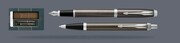 Zestaw Pióro wieczne + Długopis Parker IM Core Dark Espresso CT + Etui Kolor | Stalówka F - 1931650_1931671