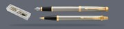 Zestaw Pióro wieczne + Długopis Parker IM Core Brushed Metal GT | Stalówka F - 1931649_1931670