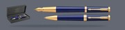 Zestaw Pióro wieczne + Długopis Parker Ingenuity Niebieski GT | Stalówka F