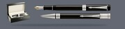 Zestaw Pióro wieczne + Długopis Parker Duofold Classic Centennial Czarny Akryl CT + Wood Box Black | Stalówka M/18 - 1931366_1931390
