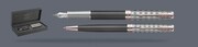 Zestaw Pióro wieczne + Długopis Parker Sonnet Premium Metal & Grey PGT | Stalówka F/18k - 2119788_2119791