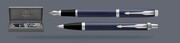 Zestaw Pióro wieczne + Długopis Parker IM Core Niebieski Mat CT + Premium Box | Stalówka F - 1931647_1931668