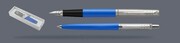Zestaw Piśmienny Parker Pióro wieczne + Długopis Jotter Originals Niebieski CT | Stalówka M - 2096858_2076052