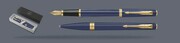 Zestaw Pióro wieczne + Długopis Parker Meridian Blue GT | Stalówka F - 2231408_2231411